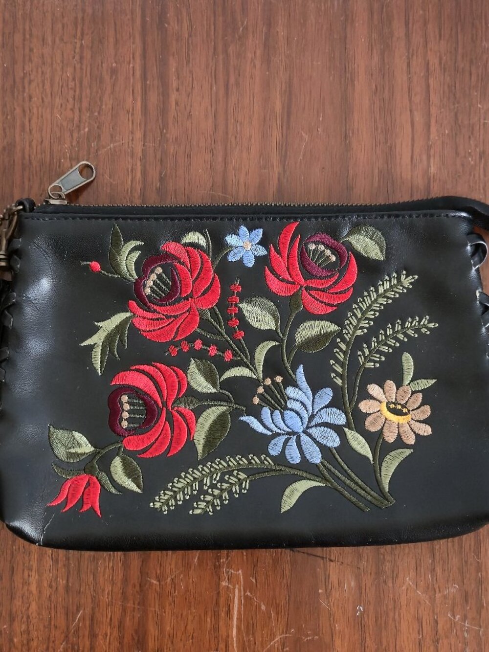 Fairweather Floral Embroidered Clutch / Wristlet | Y2K